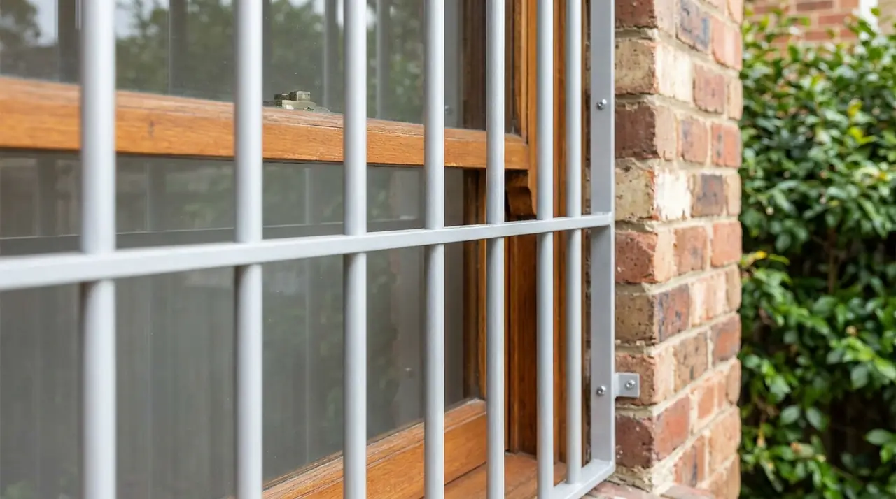Aluminum window security bars
