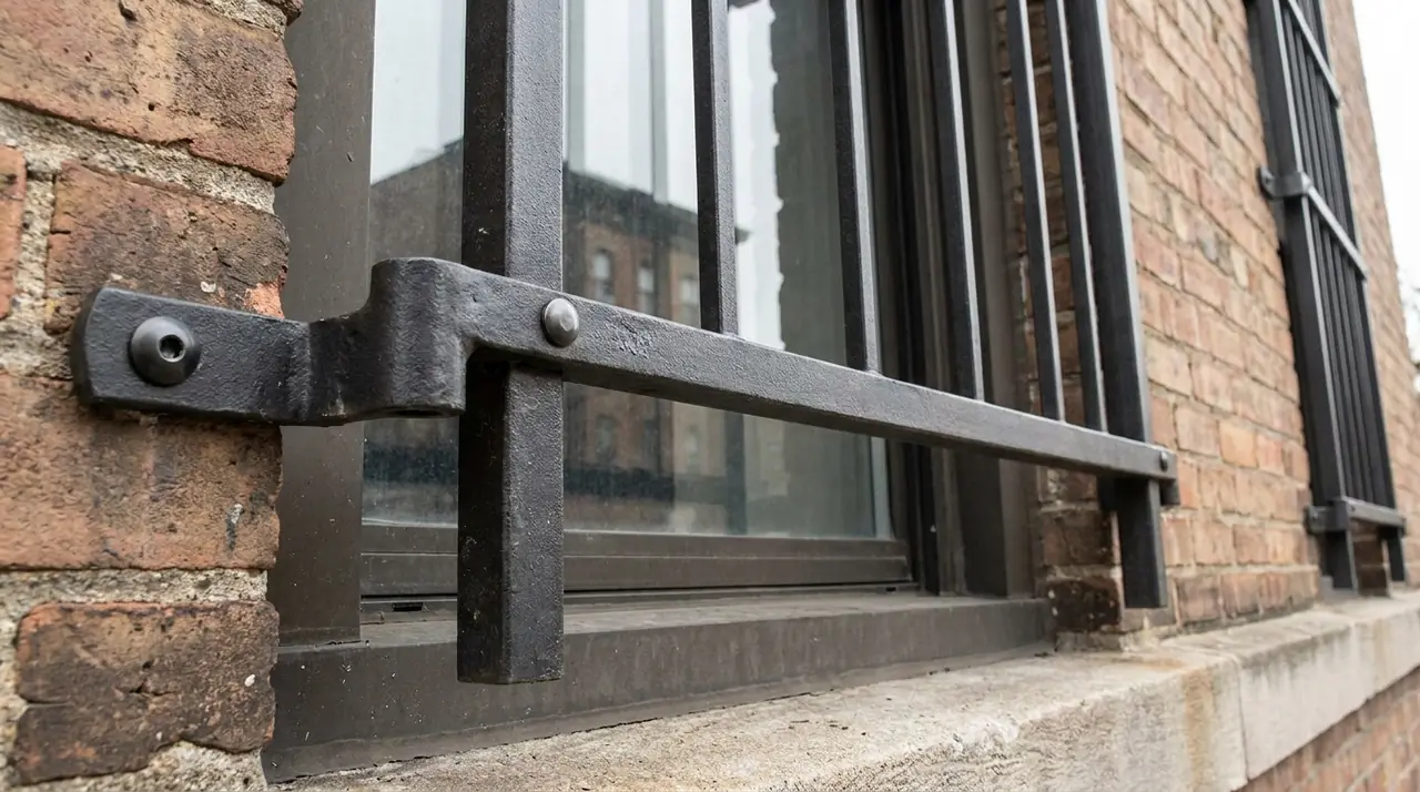 Anti theft window security bars