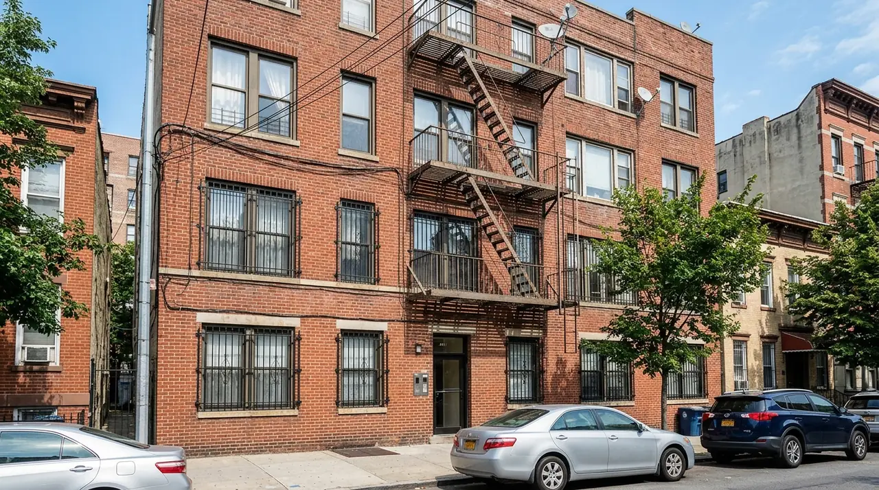 Apartment building with security