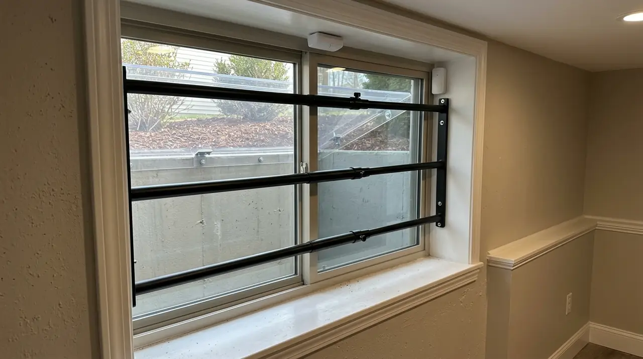 Basement window security bars sy