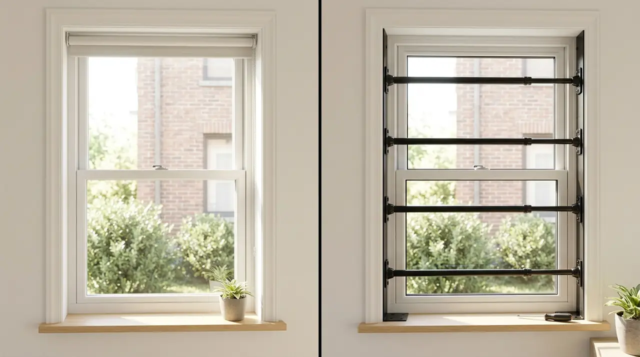 Before and after window security