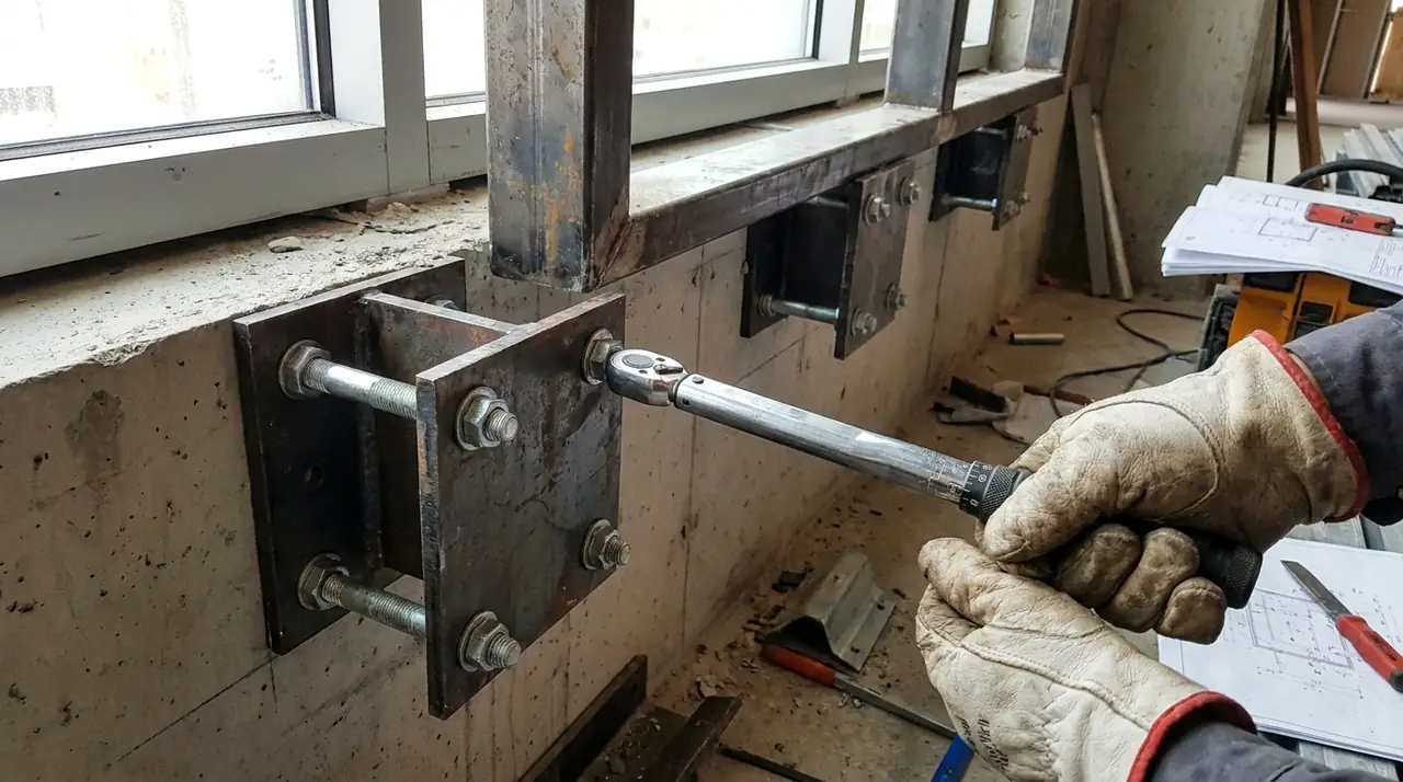 Brackets securing window securit