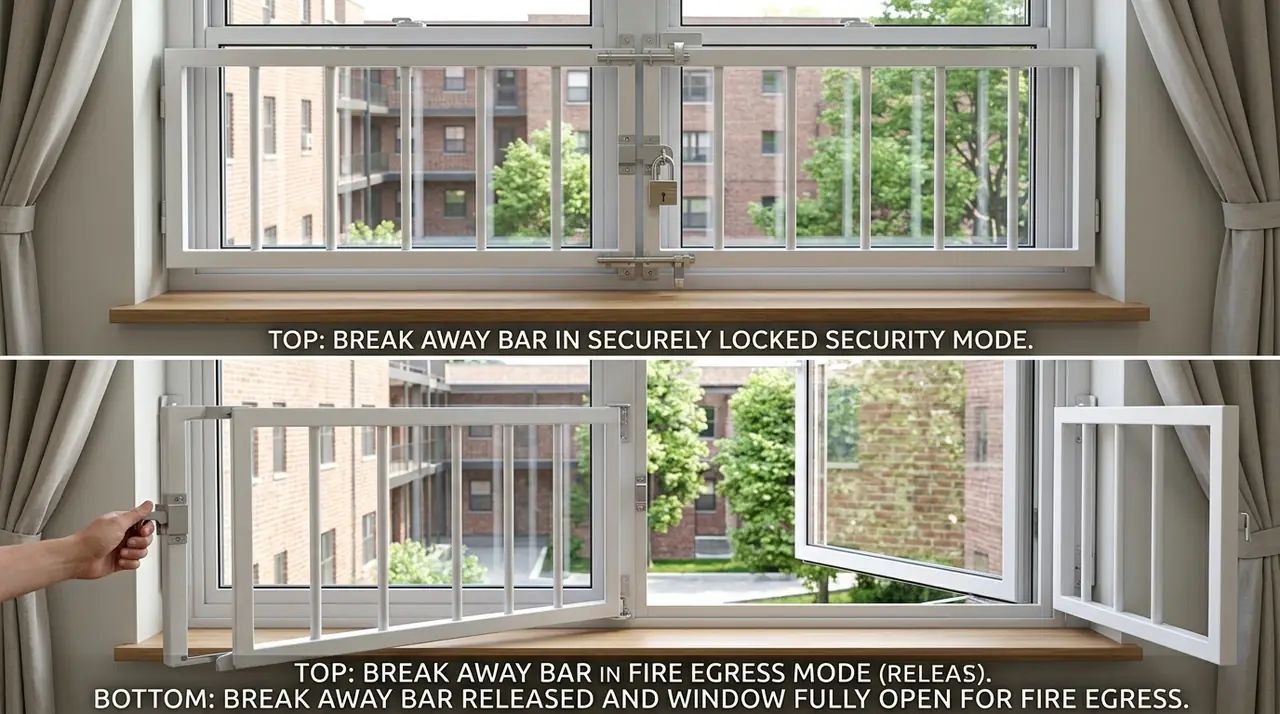 Break away window bar comparison