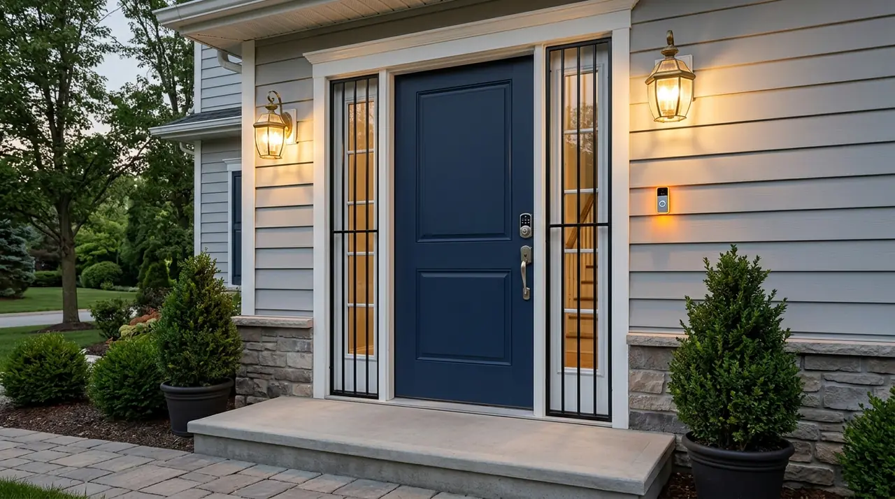 Burglar bars protecting door win