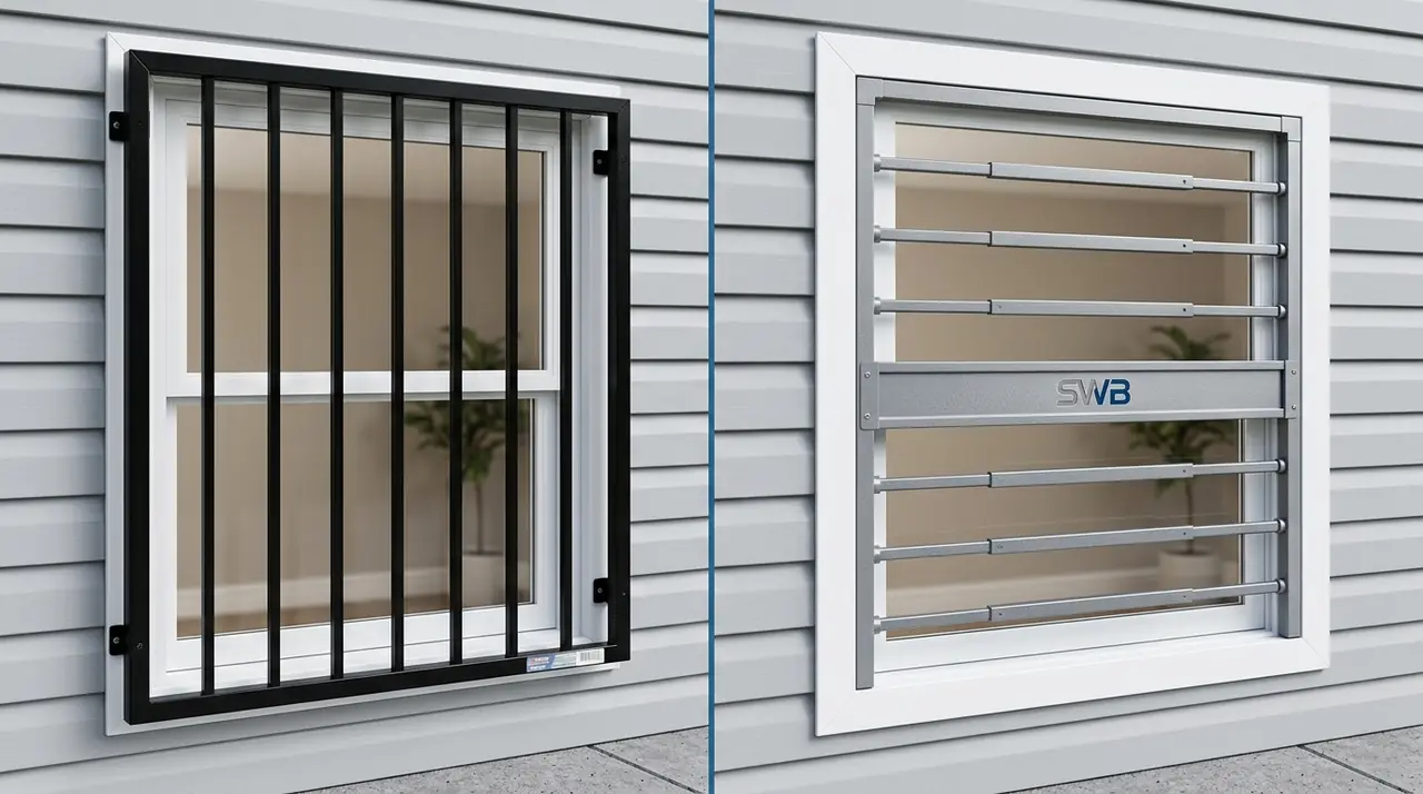 Burglar bars versus security bar