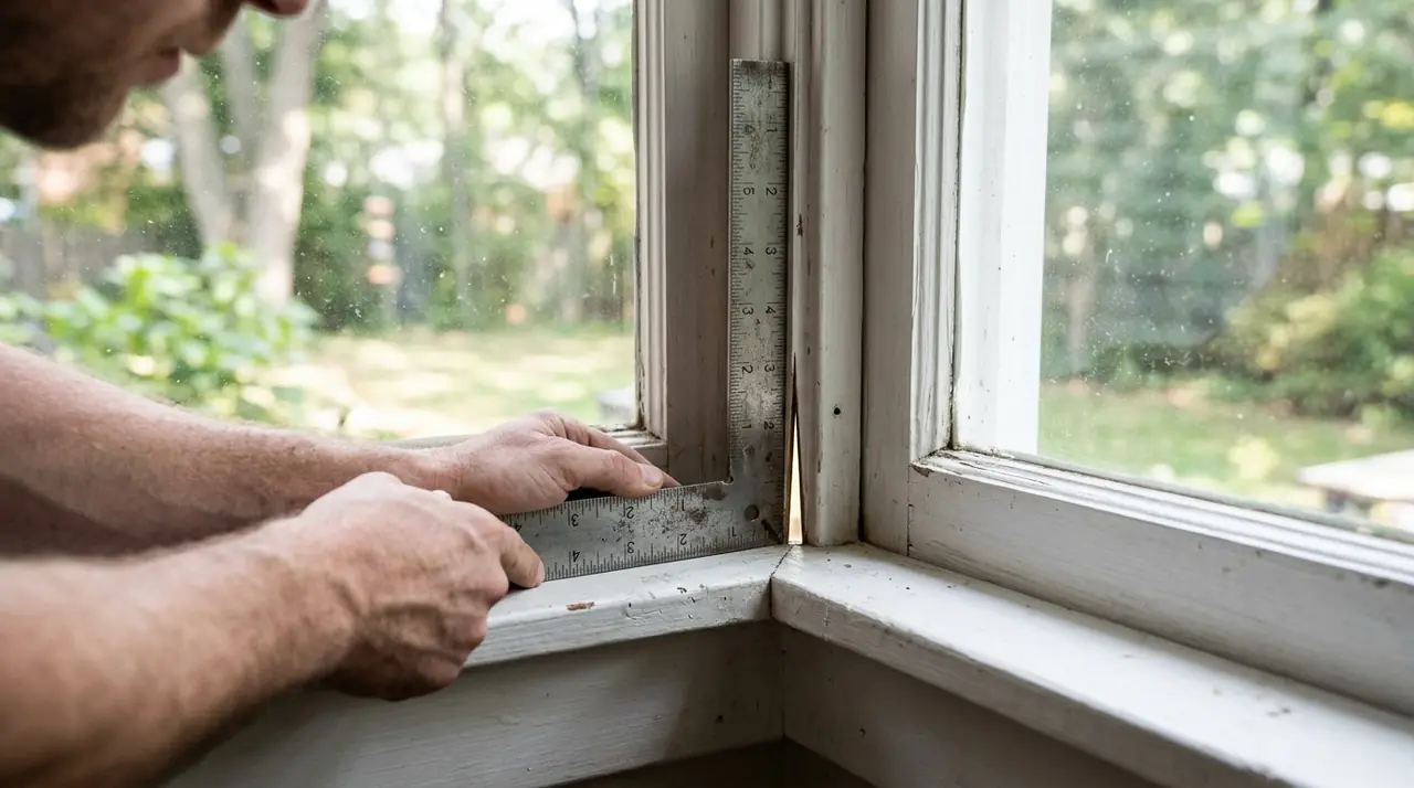 Checking window frame squareness