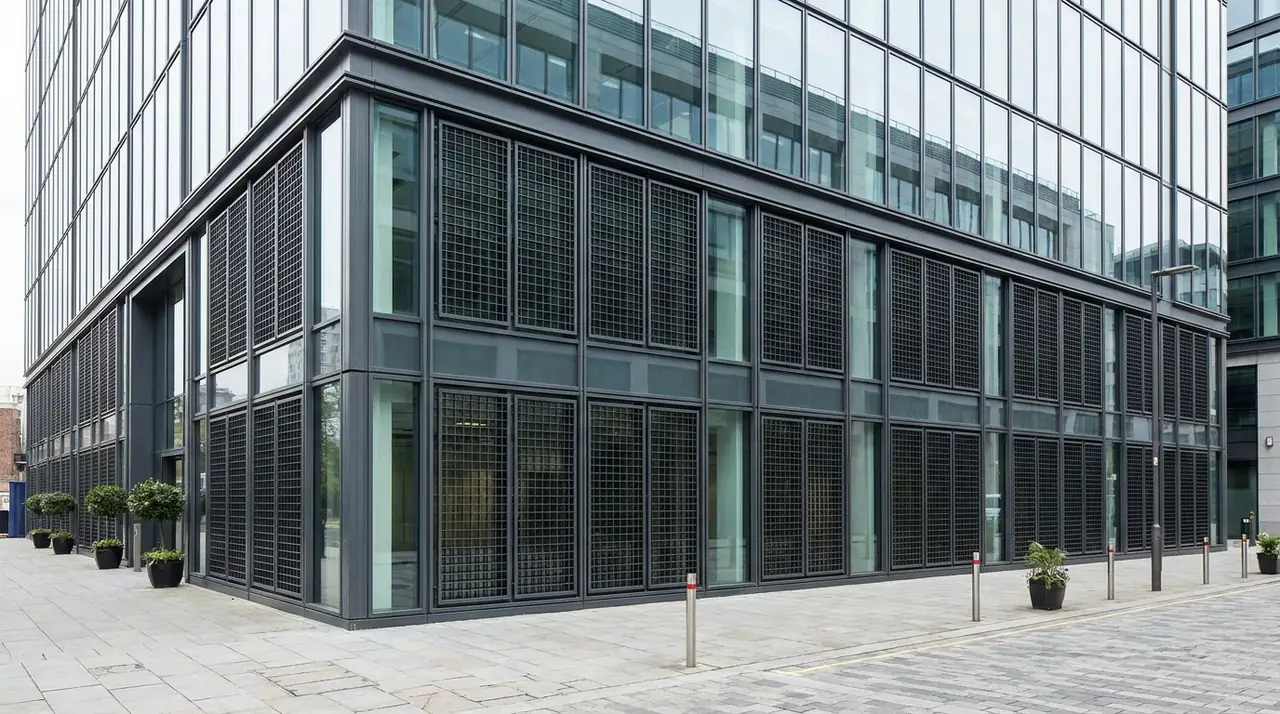Commercial building window secur