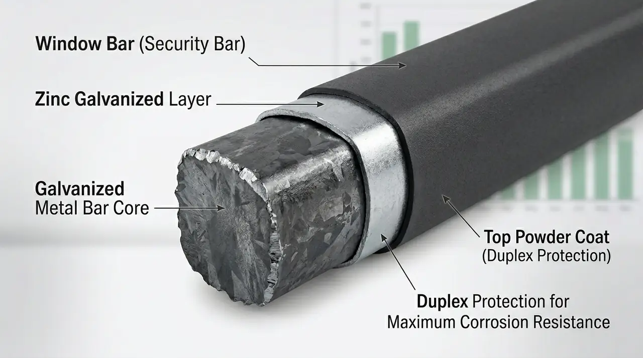 Cross section duplex coating pro
