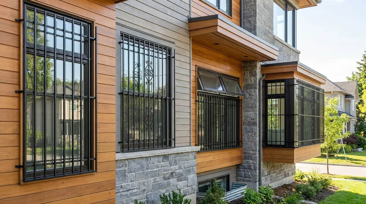 Home exterior different window t