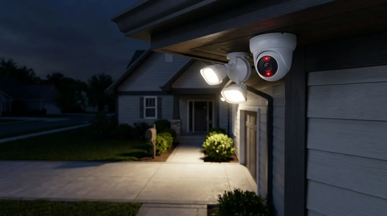 Home security camera motion sensor
