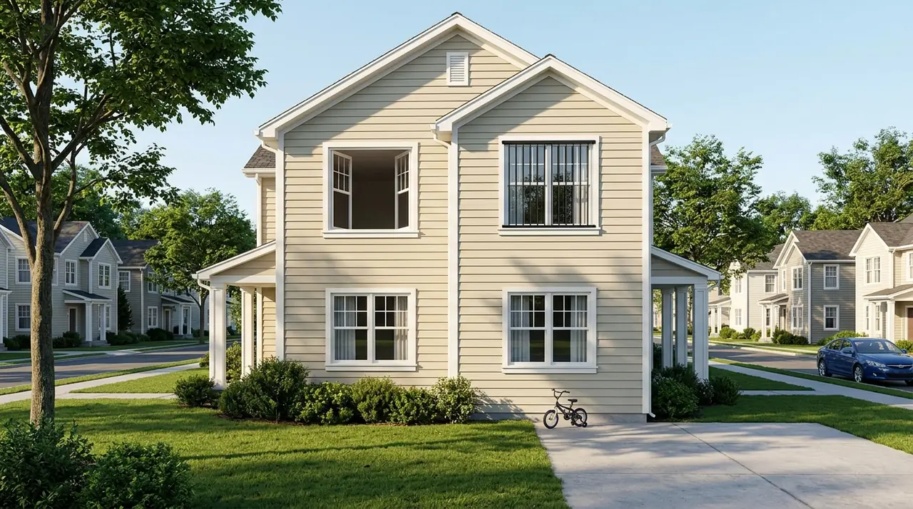 Home windows with security bars