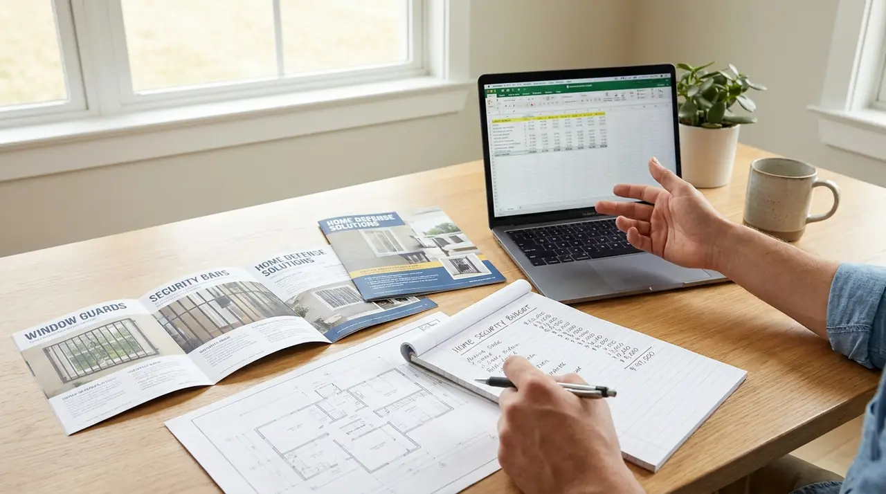 Homeowner planning security budget