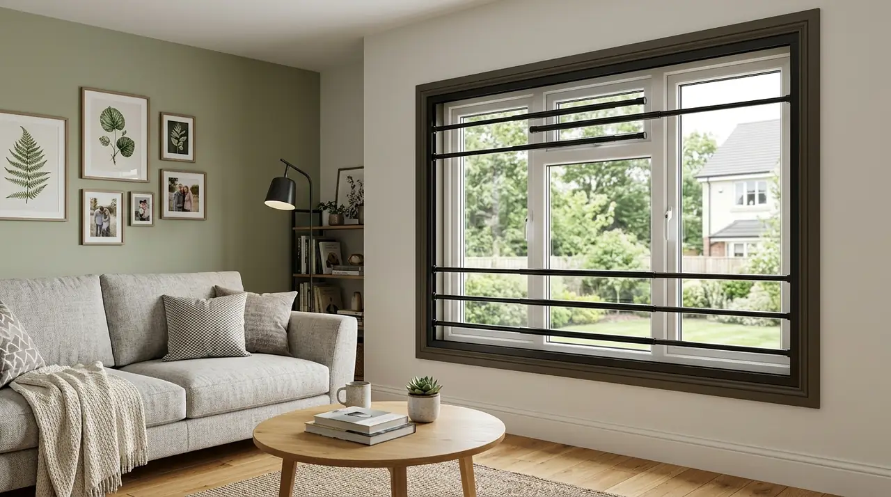 Interior window bars installation