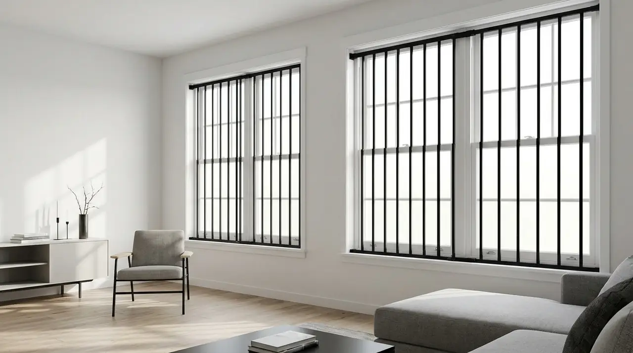 Interior window security bars li