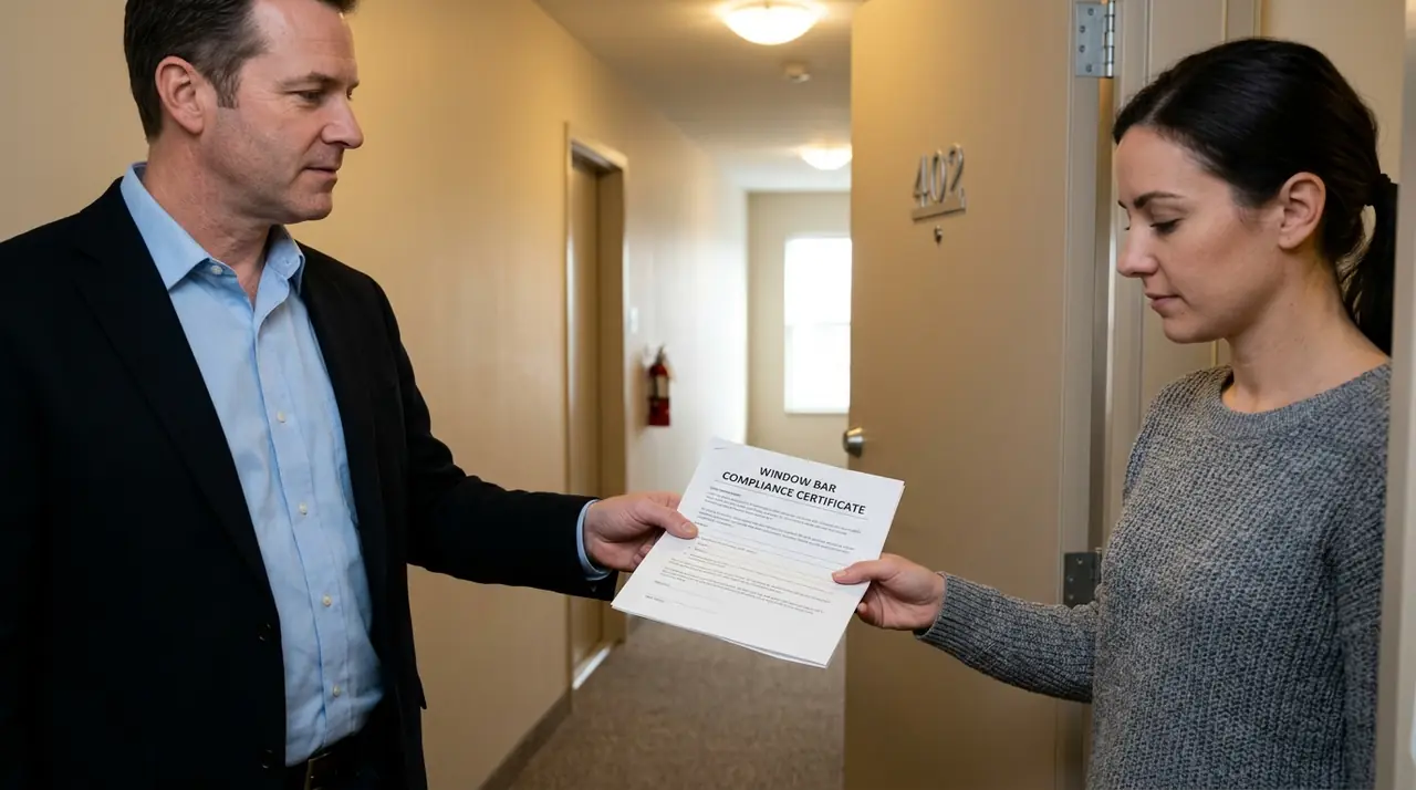 Landlord giving tenant complianc