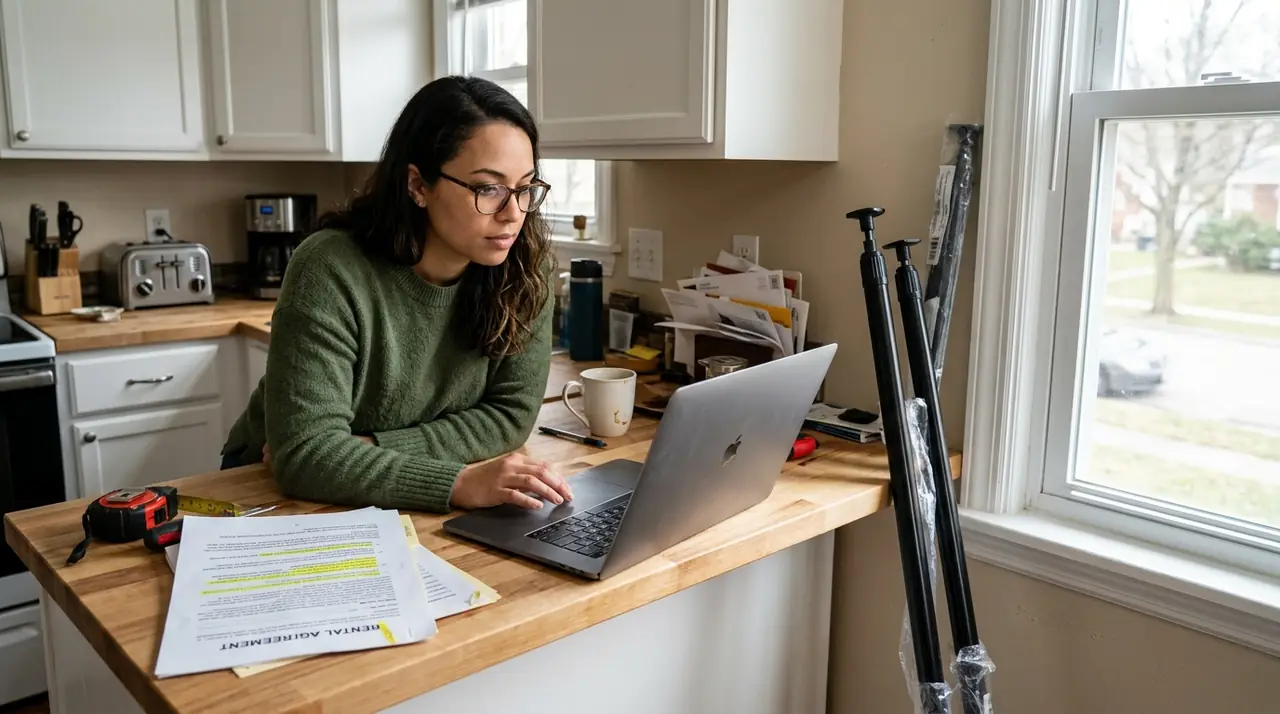 Renter researching window securi