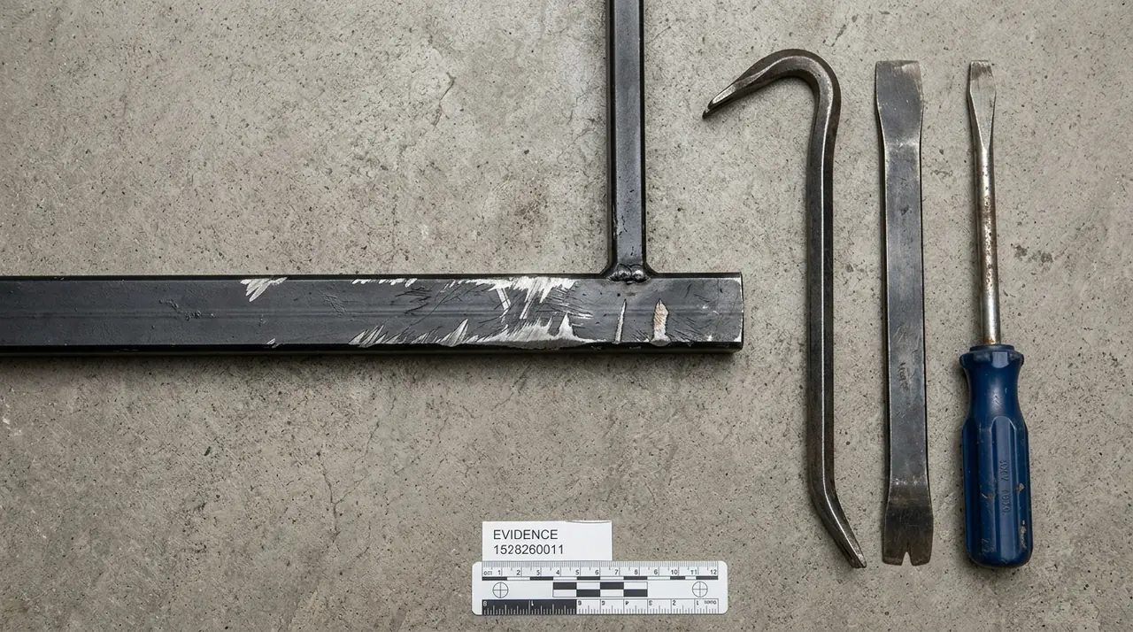 Steel burglar bar resisting tools
