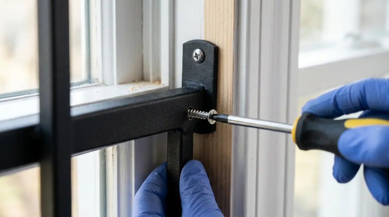 Wall mount window bar bracket in