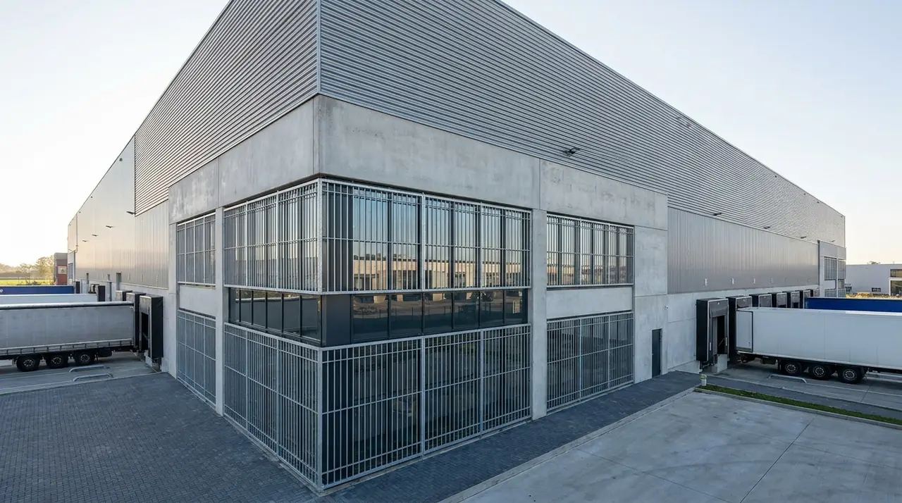 Warehouse exterior security bars