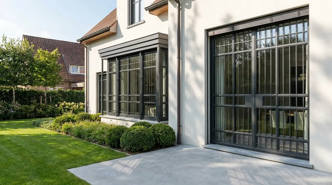 Window security bars integrated