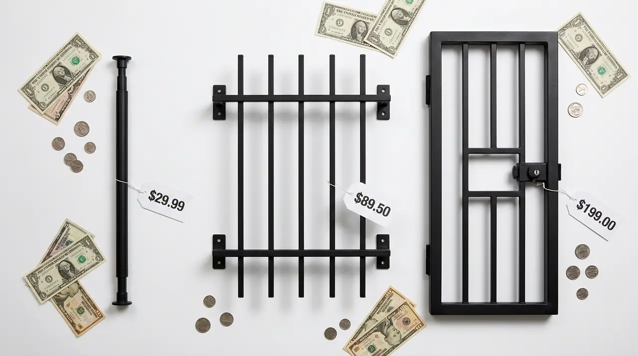 Window security bars price compa