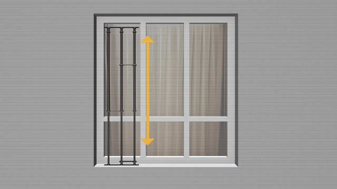 Marking mounting hole positions on window frame with four indicator points