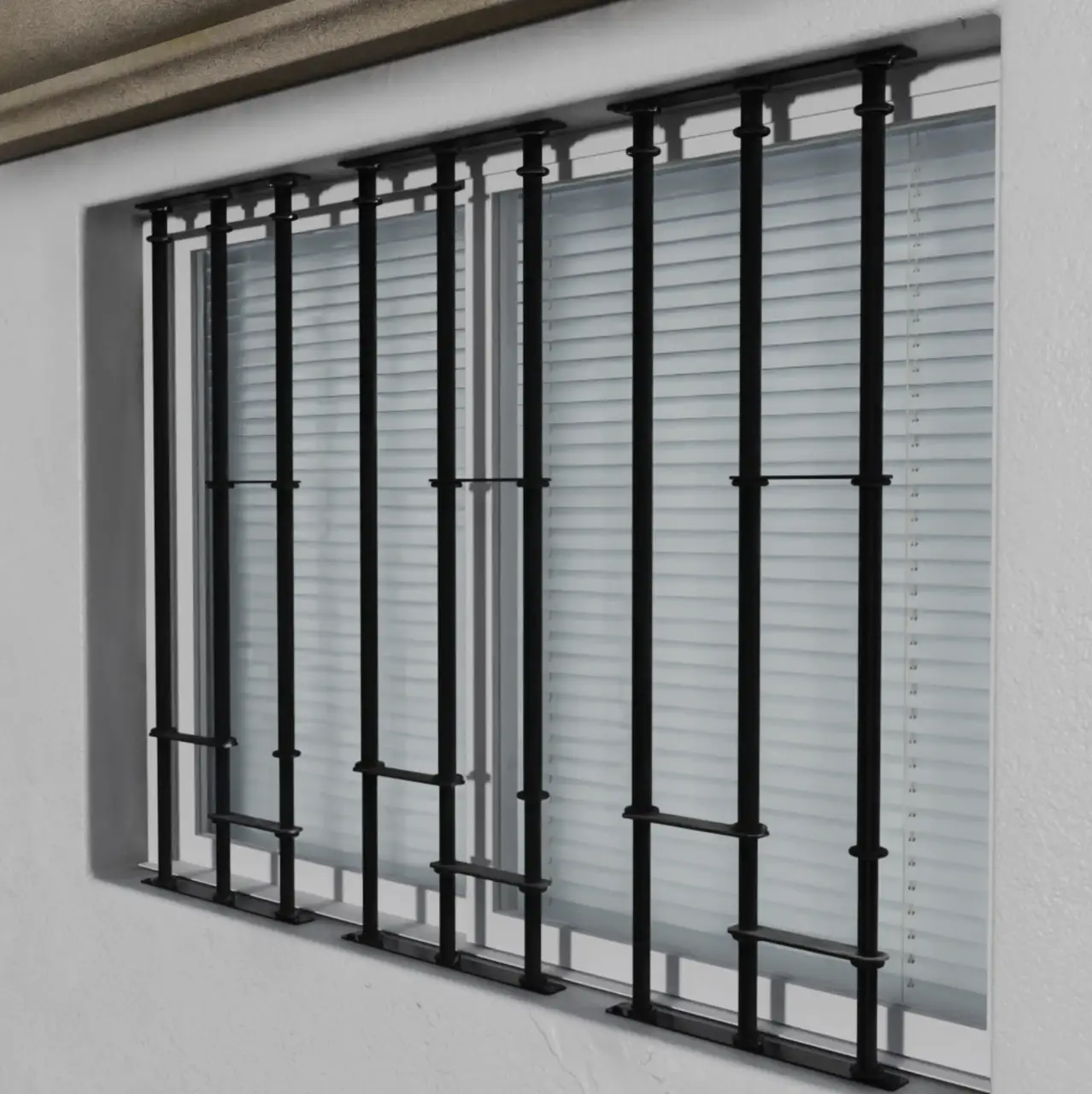Model A installed in window exterior view