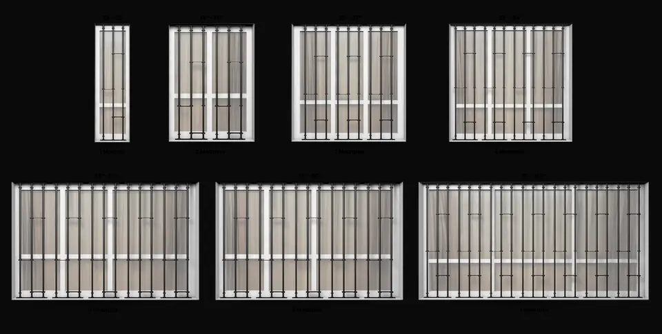 Model A all module configurations 1 through 7