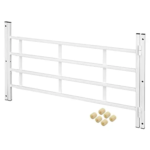 Prime-Line Hinged 4-Bar Grill White Wide