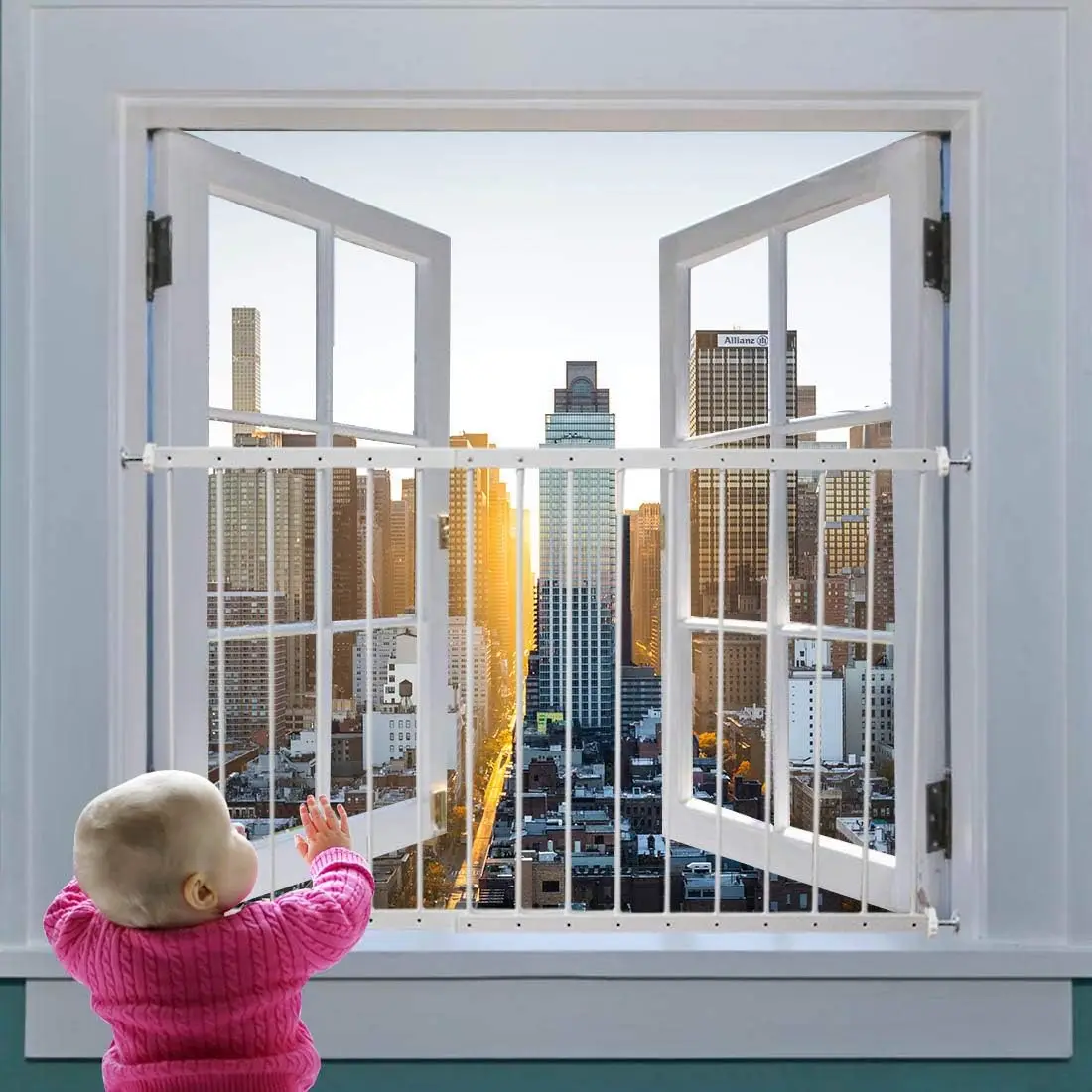 Fairy Baby Child Window Guard 31.49"–36.22" 1-Panel