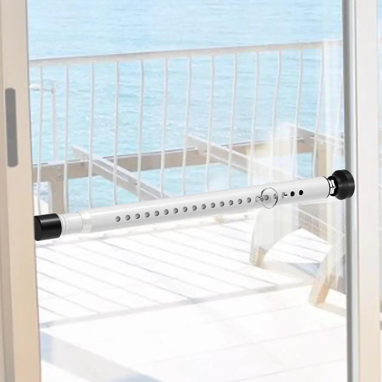 BsBsBest Window Security Bar 18"–51" White