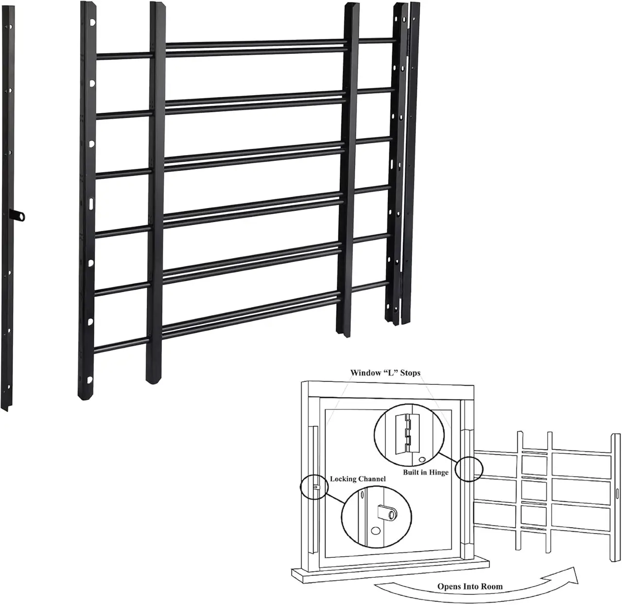 Grisham PP SPAG Black 6-Bar Quick-Release 26H