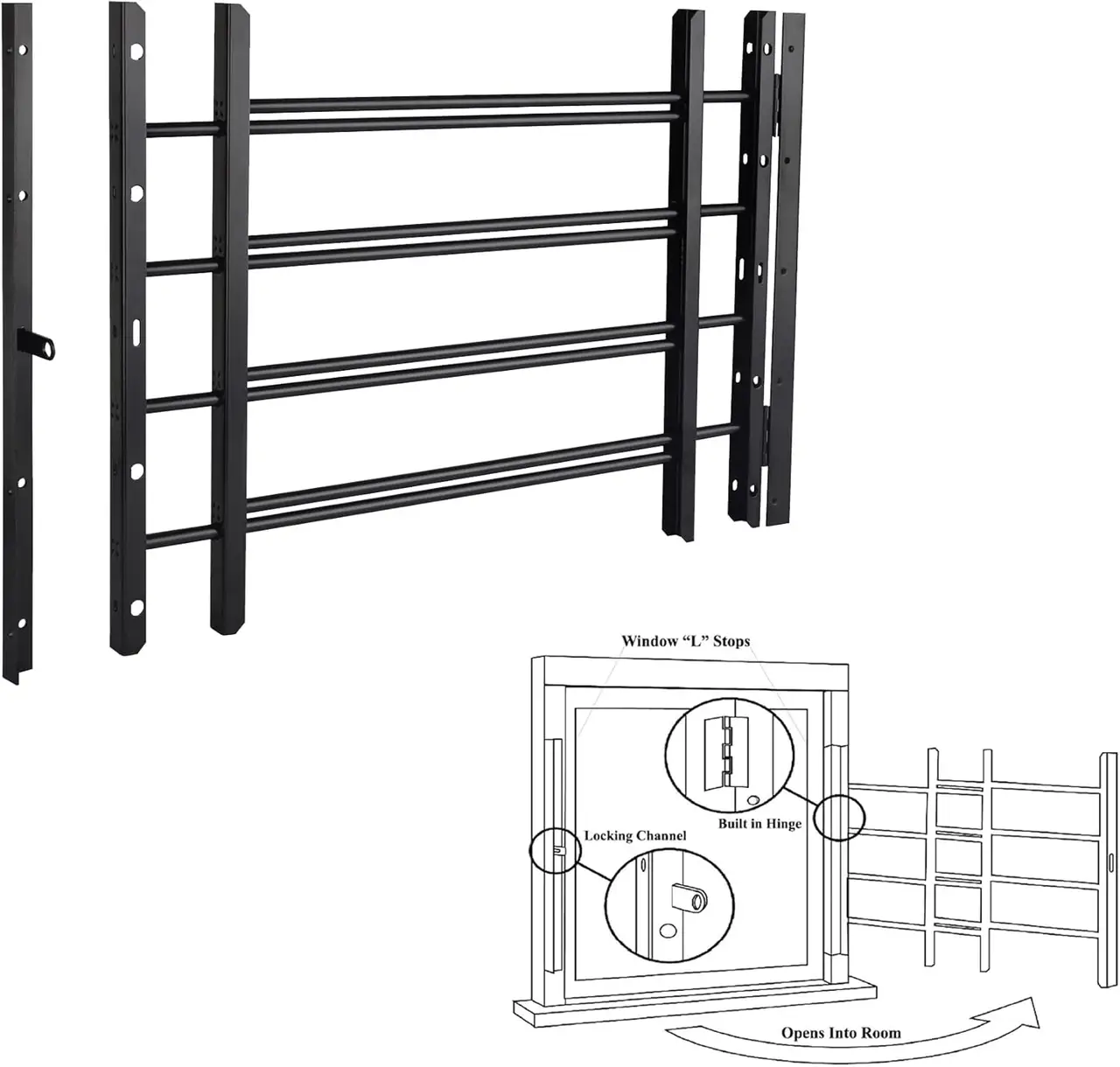 Grisham PP SPAG Black 4-Bar Quick-Release