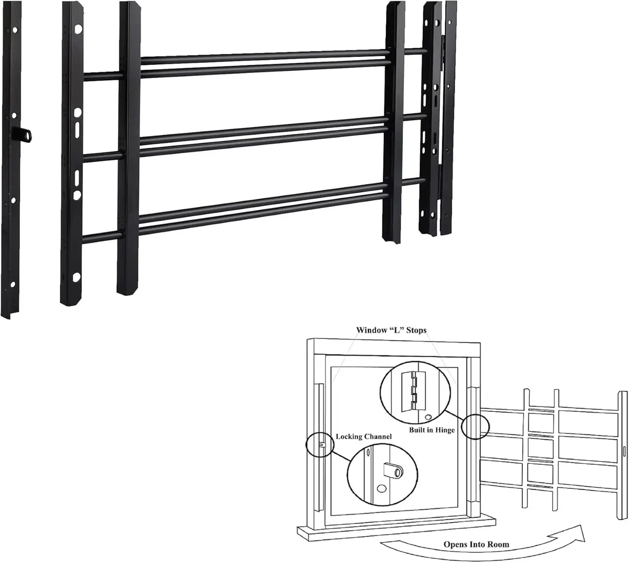 Grisham PP SPAG Black 3-Bar Quick-Release 14H