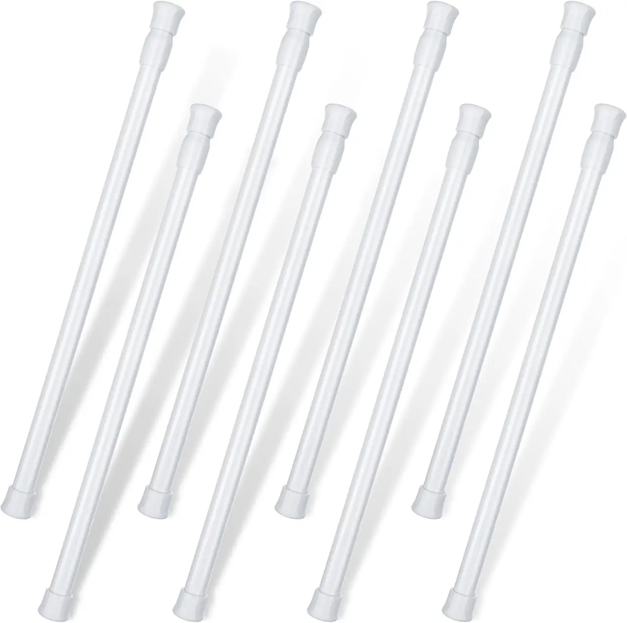8-Pack Window Security Tension Rods 23.6"–43.3" Stainless