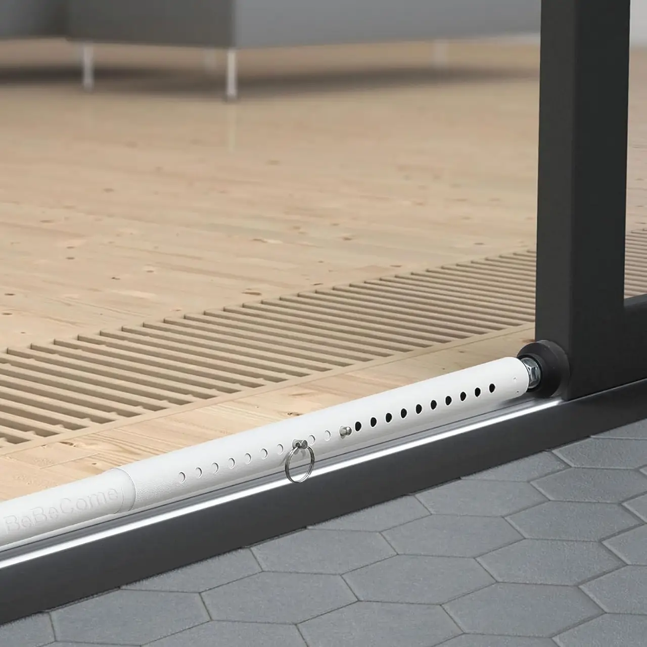 BeBecome Sliding Door Bar 17"–50" White