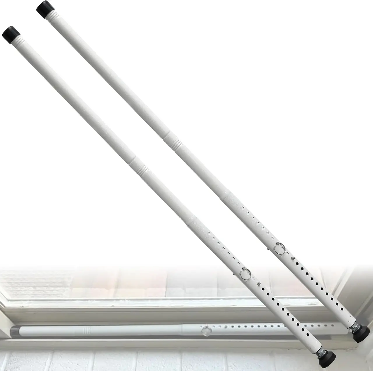 BsBsBest Extra Long Sliding Bar 16.5"–51" 2-Pack