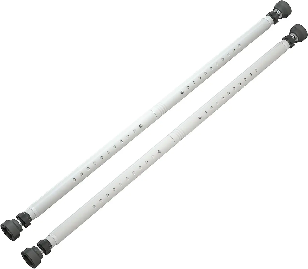 Aglaiprty 2pk Sliding Bar 16.5"–51" White Updated