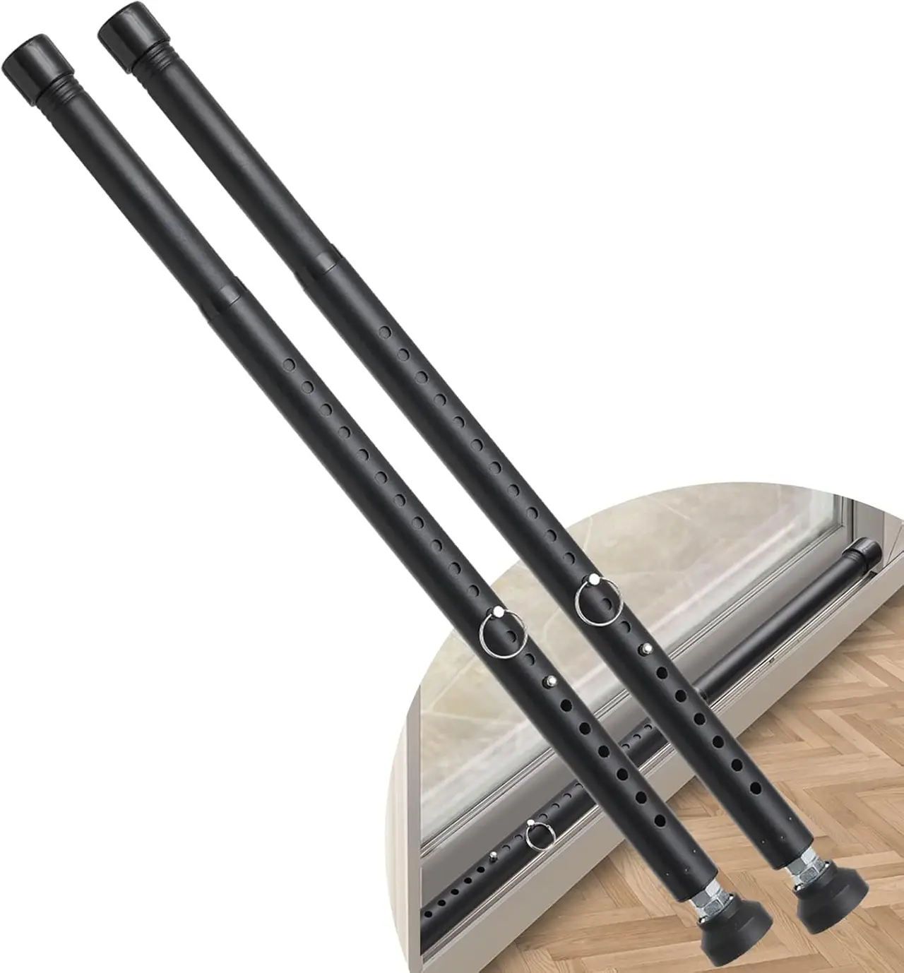 DIIG Sliding Bar 2-Pack 17.7"–50.5" Black