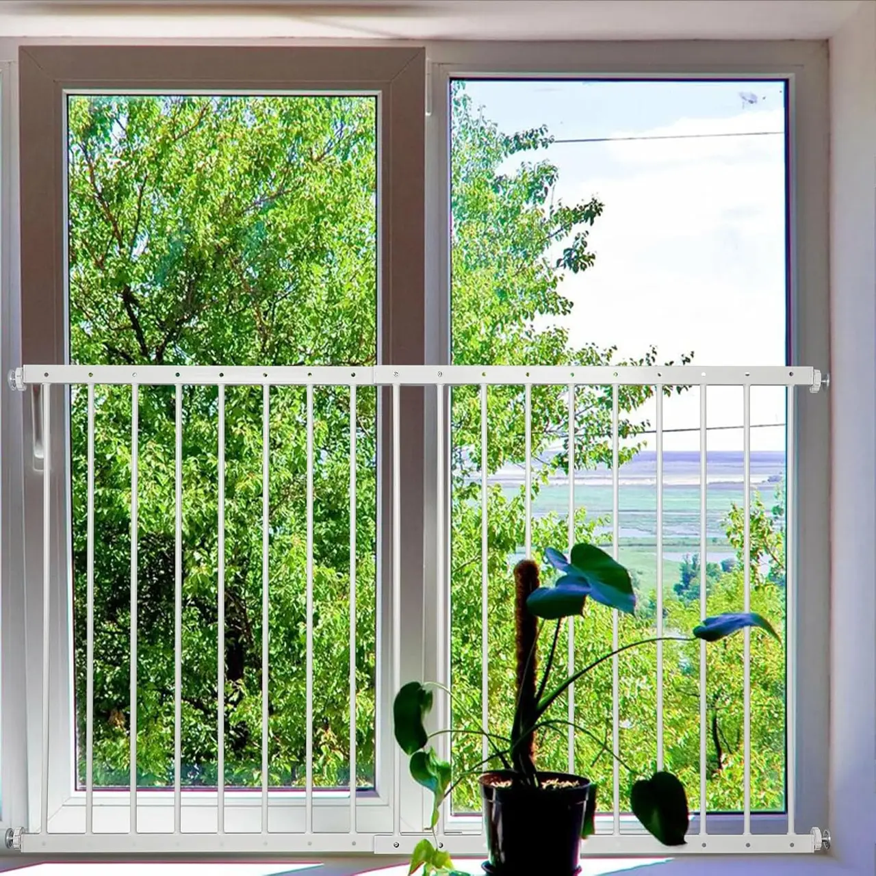 Gardenova Child Window Guard 33.5"–63" 2-Piece
