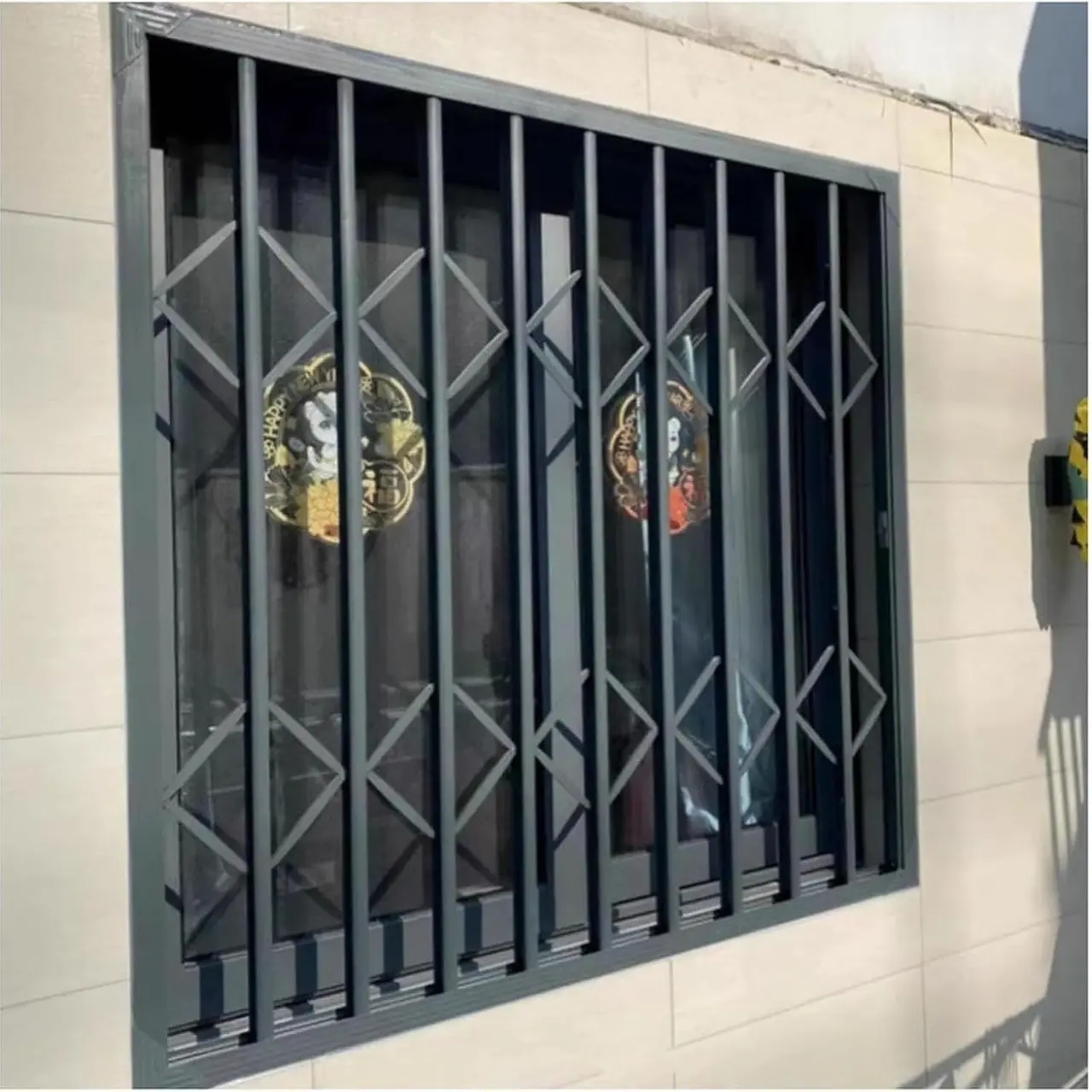 Retractable Aluminum Window Guard 52"×96"