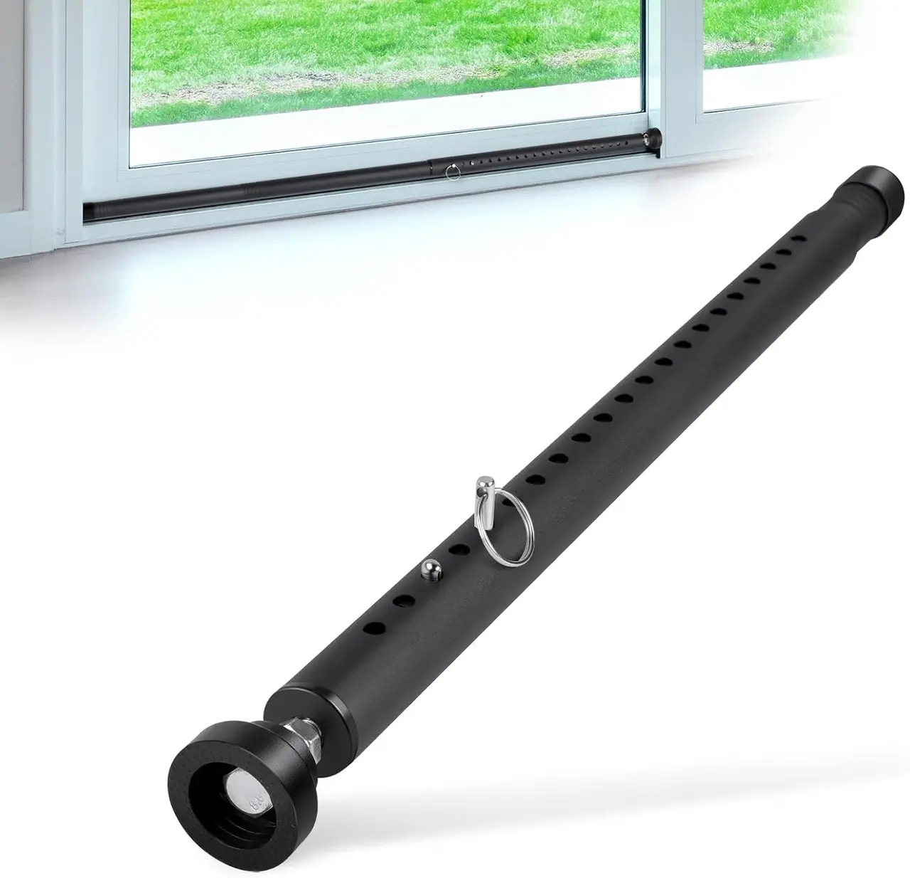 Sliding Door Security Bar 17"–50" White