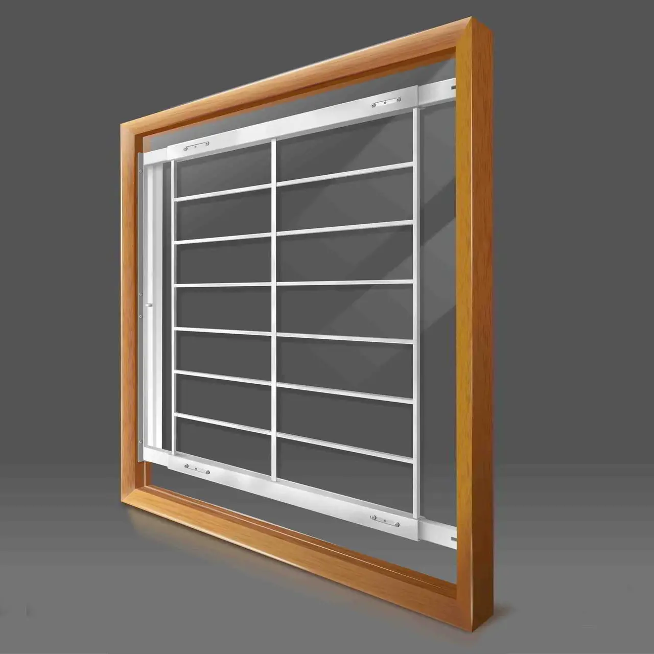 Swing-Away Window Bar 202F 41"–53"×42"–54"