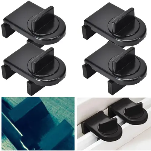 Trianu Baby Window Locks 4-Pack Black