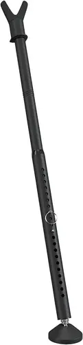 IHOMEPARK Patio Door Bar 19"–52" Black 1-Pack
