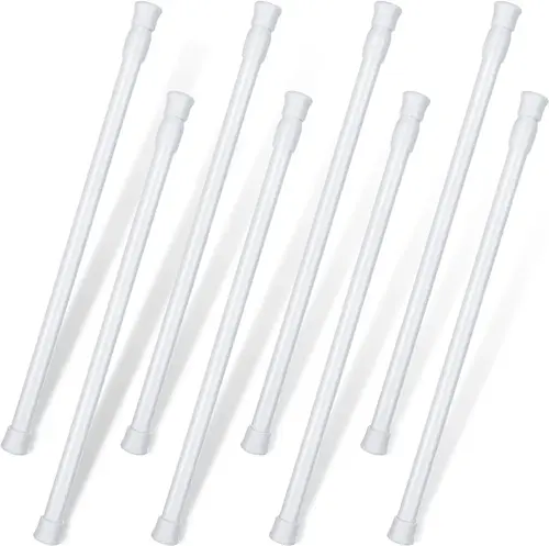 Qenwkxz 6-Pack Window Security Bars White