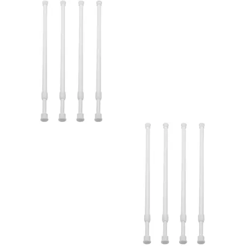 8-Pack Window Security Tension Rods 23.6"–43.3"