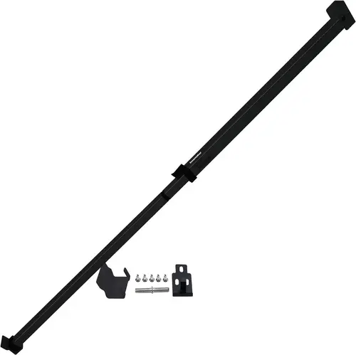 SecurityMan Sliding Door Bar 18.75"–51.1" Black