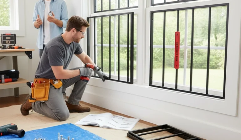 DIY Window Bar Installation