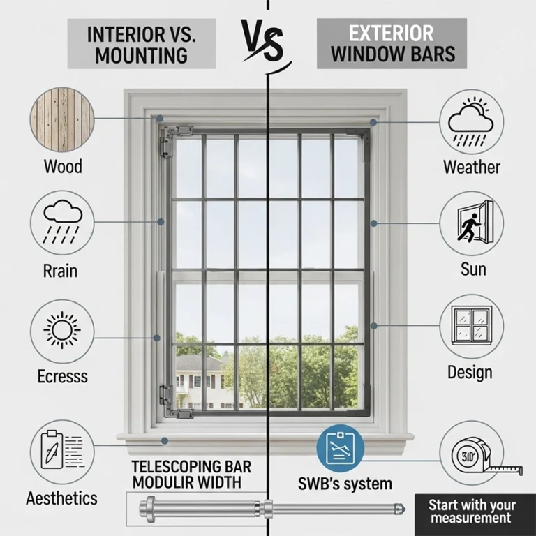 Interior vs Exterior Window Bars